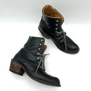 John Fluevog Adriana Nuni Lace up Winter Boot Women Size 8.5